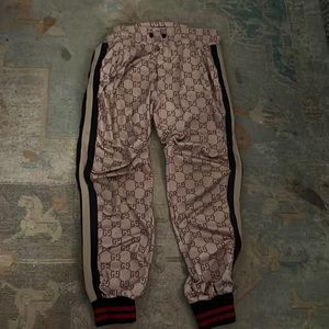 Gucci Tan Jacquard GG pant bottoms